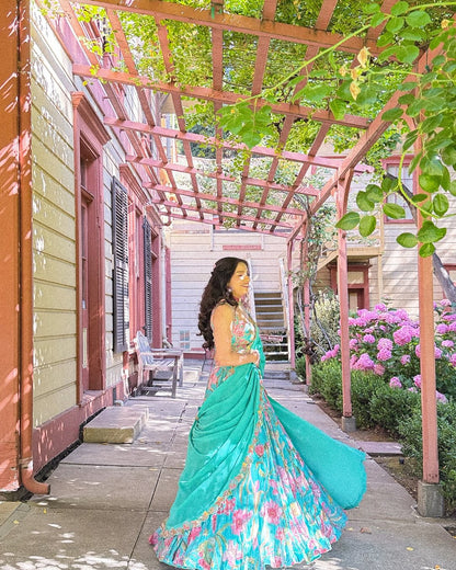 Floral Bridal Outfit