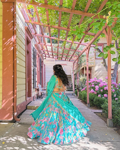 Floral Bridal Outfit